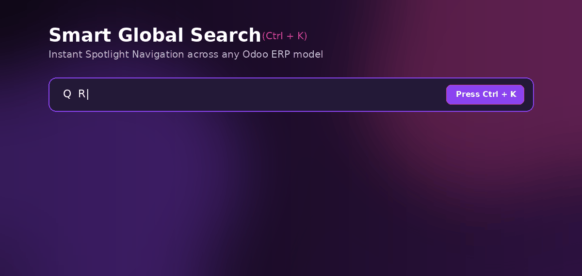 Smart Global Search Navbar Dropdown Animation